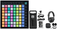 Novation Launchpad X MIDI USB Music Production RGB Pad Controller Mic Headphones