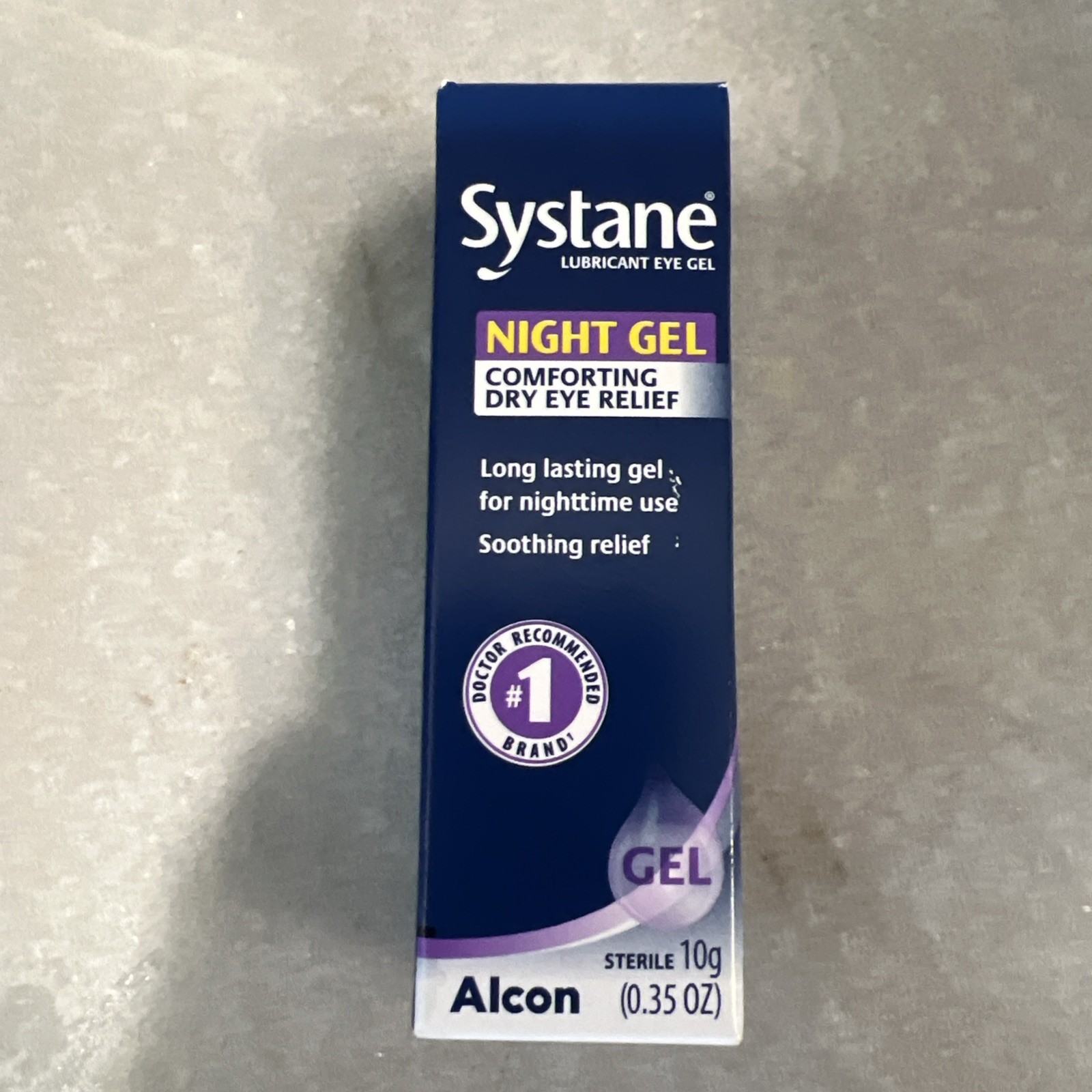 1x Systane Night Gel Comforting Dry Eye Relief Therapy Lubricant 10g New