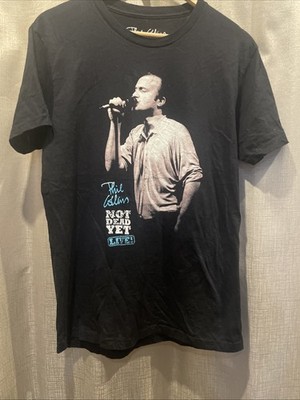 PHIL COLLINS Still Not Dead Yet Live Concert Tour Shirt Medium Black