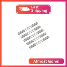 METALLIXITY Double Ended Stud Screws (M6 Thread 50mm Length) 5pcs, 304 Stainless