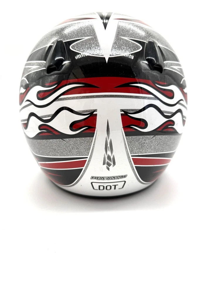 HJC CL-X4C 蒸汽青少年越野头盔红色黑色白色点认证 — 第 4/4 张图片