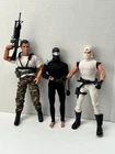 💥12 Inch Gi Joe Lot X3 Snake Eyes Storm Shadow & Duke? Hasbro 1 Day Ship!👍