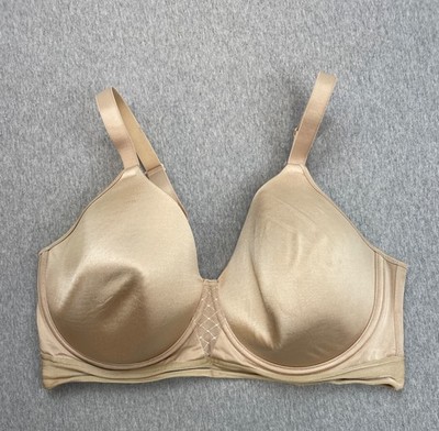Bali Bra Womens 42D Beige Smooth U Bounce Control Plunge Convertible