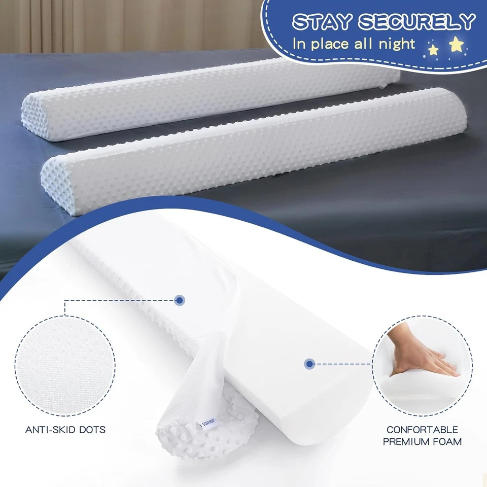 Parachoques de cama para niños pequeños riel de cama de espuma para niños pequeños paquete de 1 rieles de cama parachoques  Foto 3 de 4