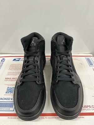 Nike Jordan 1 Mid 'Triple Black' 554724 050 554724 050 Size 9 | eBay