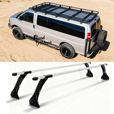 For Chevy Express 2500 3500 Van 63 Rain Gutter Roof Rack Cross Bars Cargo Kayak For Chevy Express 2500 3500 Van 63 Rain Gutter Roof Rack Cross Bars Cargo Kayak