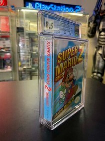 NES Super Mario Bros 2 CIB NOT Sealed graded CGC 8.5 With 9.6 Cartridge