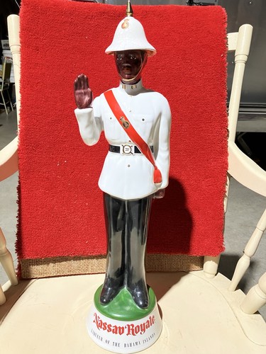 1960’s Nassau Royale Bahama Policeman Decanter 19 1/2 Inches Tall