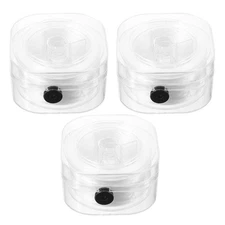  3 Roll Jewelry Cord Stretchable Bracelet String for Necklace Braiding Threads