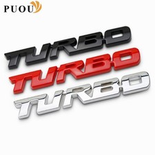 3D Metal Car Sticker Turbo Badge Corsa D Insignia Zafira B Vectra Meriva