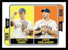 2023 Topps Heritage Garylord Perry/Justin Verlander Then and Now #TAN-6