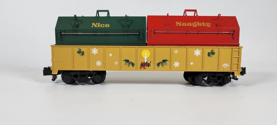 S-Gauge Lionel American Flyer 6-48572 Christmas Gondola W/Coil Covers NIB - Image 3 of 4