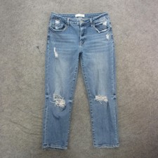 Vervet Jeans Womens 30 Blue Distressed Skinny Stretch Denim Mid Rise Pants