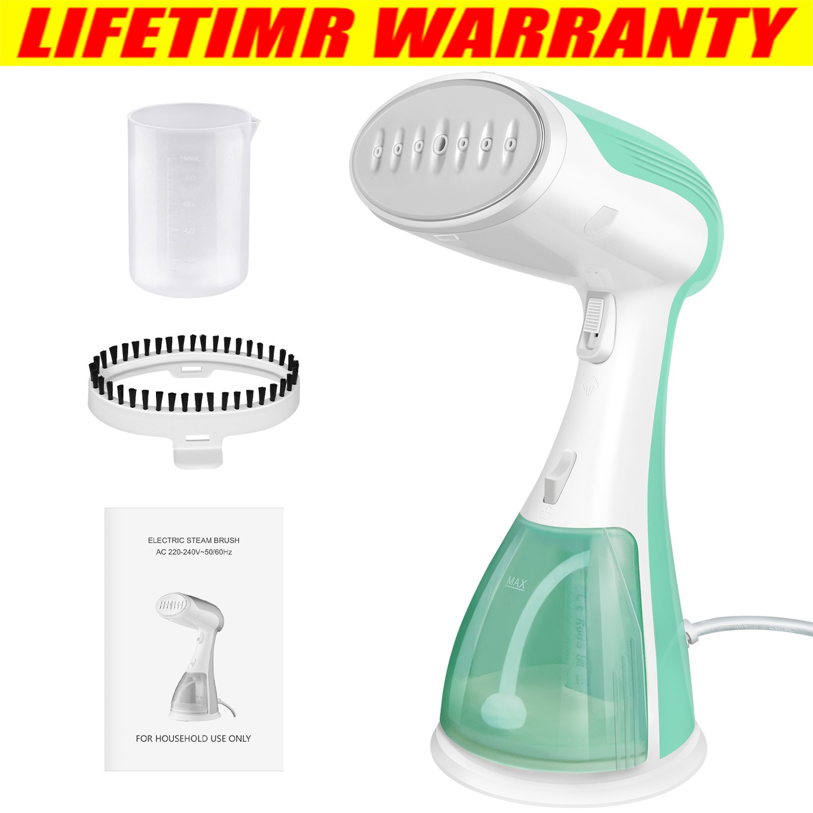 Portable Clothes Steamer with 2 Steam Mode Garment Steamer Iron Removes Wrinkle