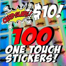 Custom One Touch Mag Stickers - 100 Stickers
