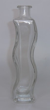 1 St KEFLA Glasflasche leer wellige leere 200 ml Flasche Leerflasche geschwungen