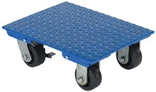 Vestil VPLDO/S-1418 Steel Plate Dolly, 1200 lbs Capacity, 18"L, 14"W, 6"H