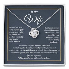 To My Wife Necklace, Gift For Wife, Anniversary Gift For Wife, Birthday Gift