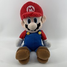 Official Nintendo Super Mario 24" Mario Plush Stuffed Toy W Secret Stash Pocket
