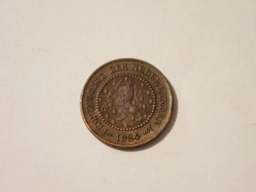 1884 Netherlands 1/2 Cent — photo from the most recent tracked eBay sale