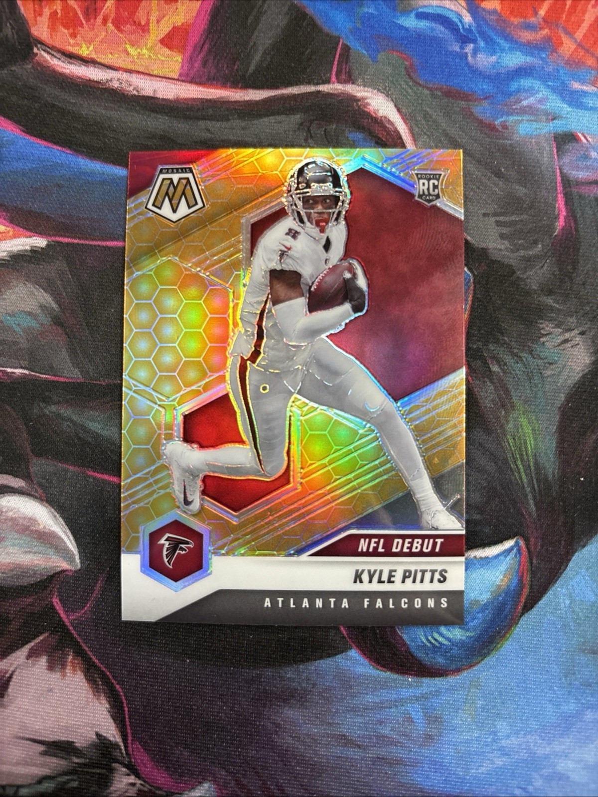 2021 Panini Mosaic - NFL Debut Kyle Pitts #250 Honeycomb Prizm (RC)