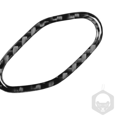 Real Carbon Fiber Interior Door Speaker Trim For Chevrolet Corvette C7 2014-2019 - Foto 12 di 16