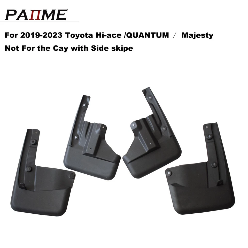 4 Pcs Mud Flaps For 2019 - 2023 Toyota Hiace  Hi-ace Front & Rear Mud Guards Foto 4 de 4