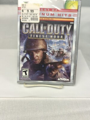 Microsoft Xbox Call of Duty: Finest Hour Platinium Hits Brand New Sealed, NOS