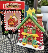 Mary Engelbreit Joy House Votive Candle Holder Christmas Tea Light Kurt Adler