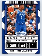 2020 Panini Contenders Draft Picks ZION WILLIAMSON Game Ticket Purple #13