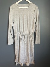 Grey Long Sleeve Midi  Dress Large 