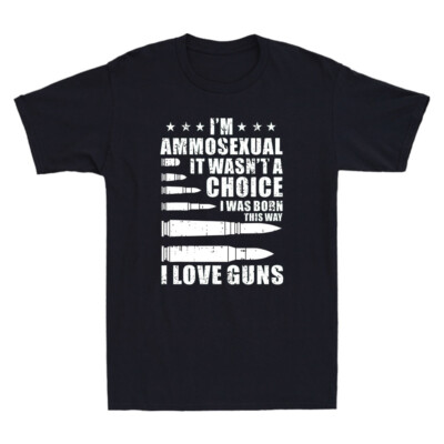 Ammo-sexual Bullets Love Pro Gun Lover Funny Quote Gift Vintage Men's T-Shirt