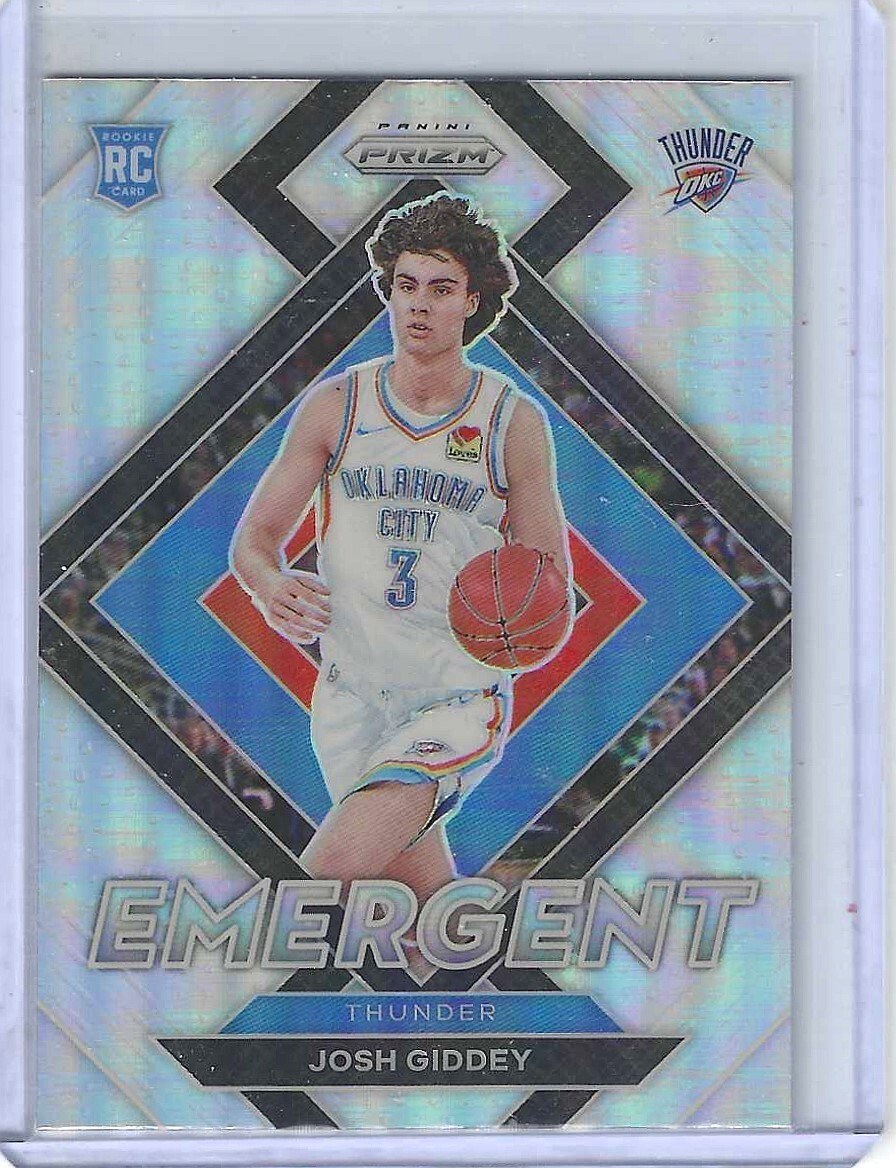 2021-22 Panini Prizm Josh Giddey Rookie Emergent Silver Prizm #7