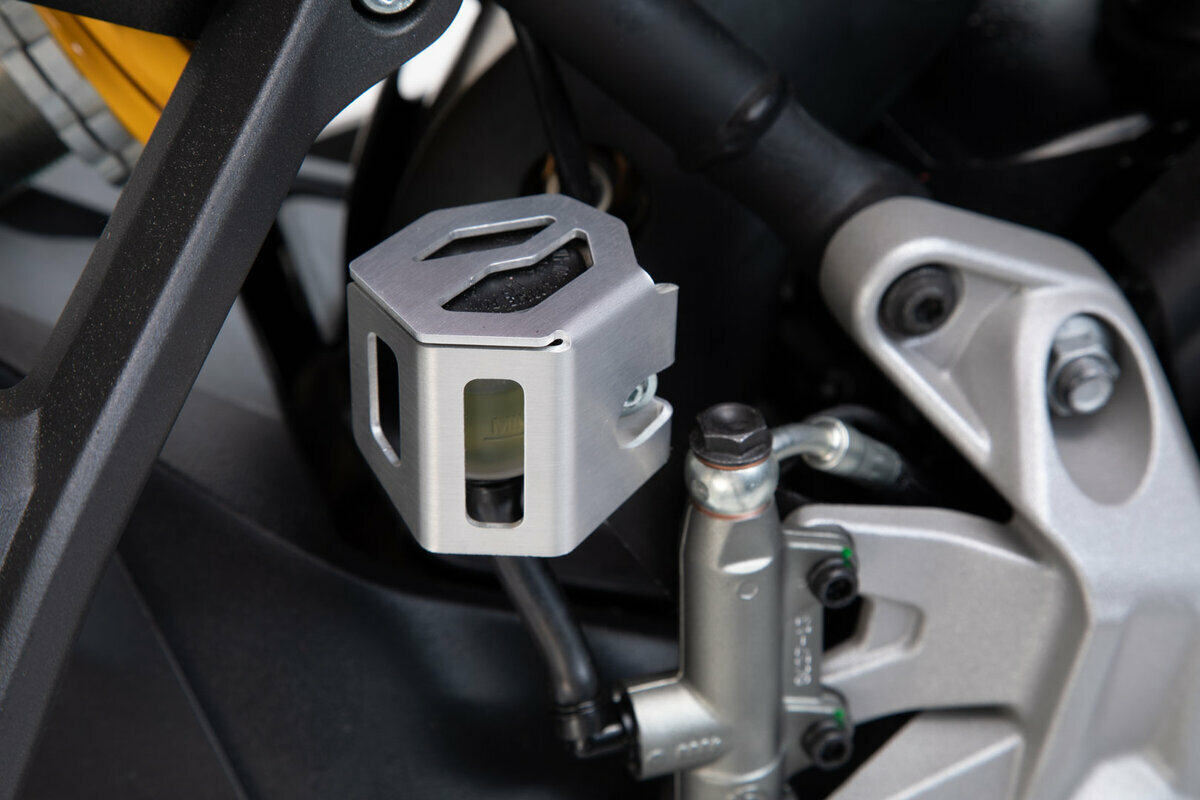Protection de réservoir de liquide de frein gris pour moto BMW F 800 GS et GT