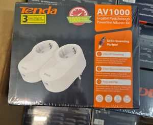 2 x Tenda PH6 AV1000 Kit d'adaptateur réseau Gigabit Passthrough EU MODEL