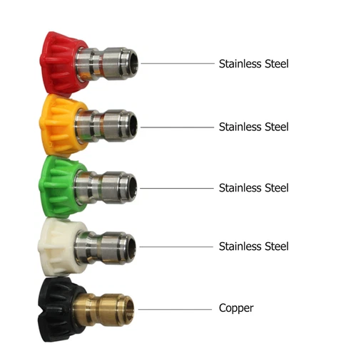 5 Stück Hochdruckreiniger Sprühspitzen Düsen High Power Kit Quick Connect 1/4" Set - Bild 2 von 7