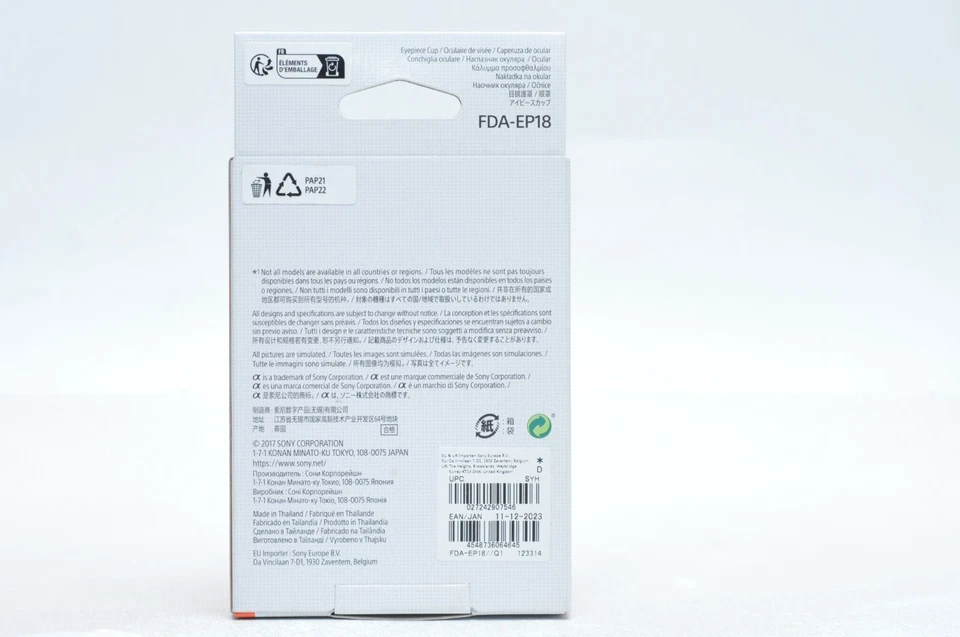 Ocular Sony OEM FDA-EP18 para A7 A7II A7III A7R A7RII A7RIII Foto 2 de 2