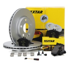 TEXTAR Bremsscheiben Ø 276mm + Bremsbeläge + Wako für MERCEDES W169 W245 vorne