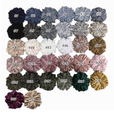 Elastic Scrunchies Hair Bands Oversized Flowers Satin Party Ponytail Rubber Band