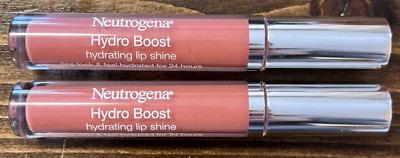   LOT OF 2   Neutrogena Hydro Boost Moisturizing 20 BERRY BROWN  Lip Shine Gloss