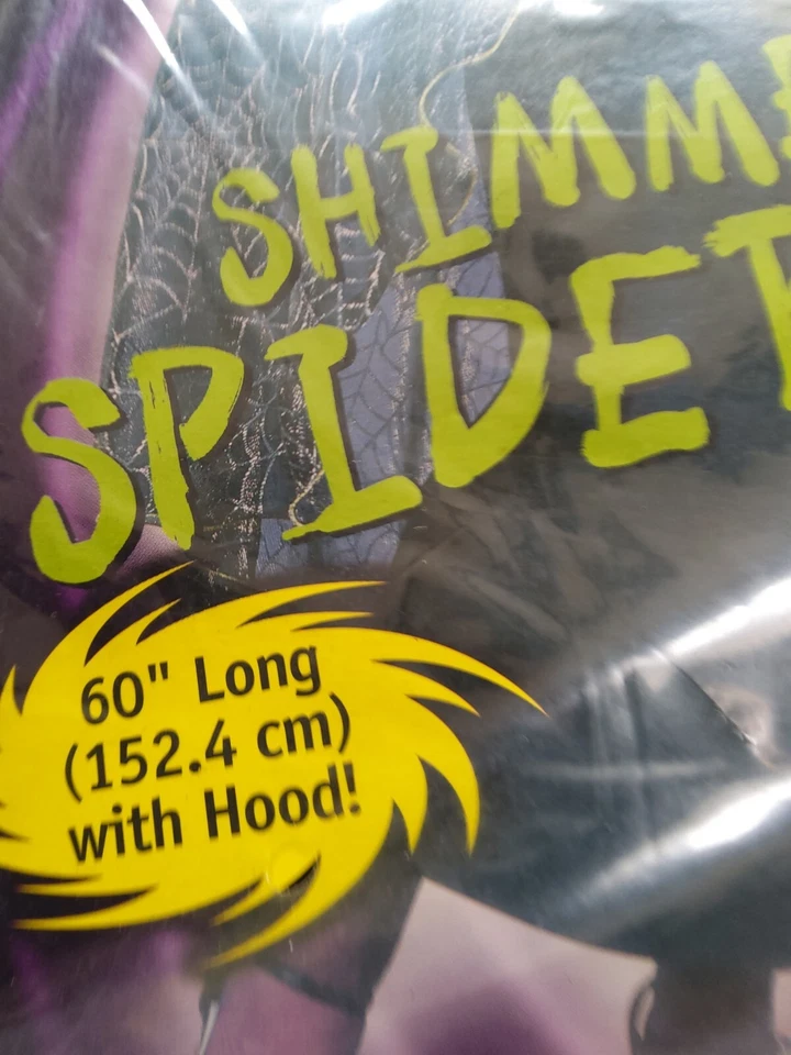 Telaraña Brillante Capa Transparente Para Mujer Disfraz de Halloween Divertido Mundo Vestir Divertido Foto 2 de 3