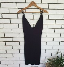 Windsor Low Neck Black Dress Medium