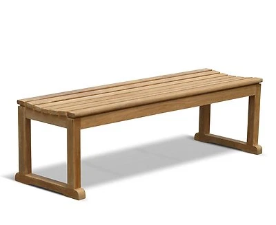 JATI Teak Backless Garden Bench - Tavistock Range - 3 sizes: 1.2m, 1.5m, 1.8m