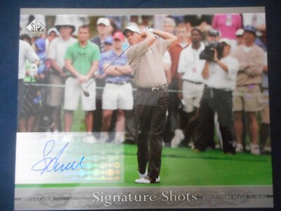 STEPHEN AMES 2005 SP SIGNATURE SHOTS UPPER DECK SIGNED 8 X 10 AND AUTHENTICATED 