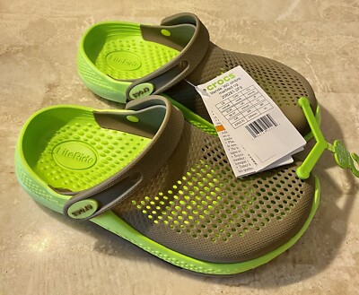 Authentic Crocs Literide 360 Omber Marbled Clog Khaki Sandals