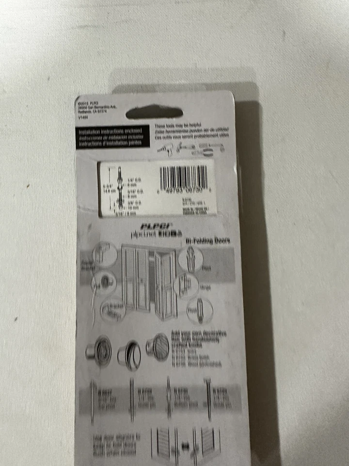 Conjunto de pasador pivote inferior Prime-Line tapa deslizante de nailon chapado en zinc para puertas plegables Foto 3 de 4