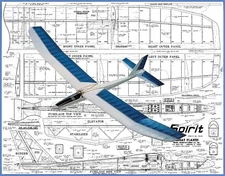 Great Planes Model Airplane Plans (RC): SPIRIT 2M (78") Sailplane/Glider