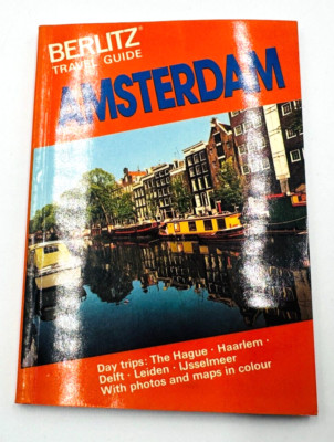 1984 / 1985 Berlitz Travel Guide Map Book Amsterdam Pocket Guide 11th Printing