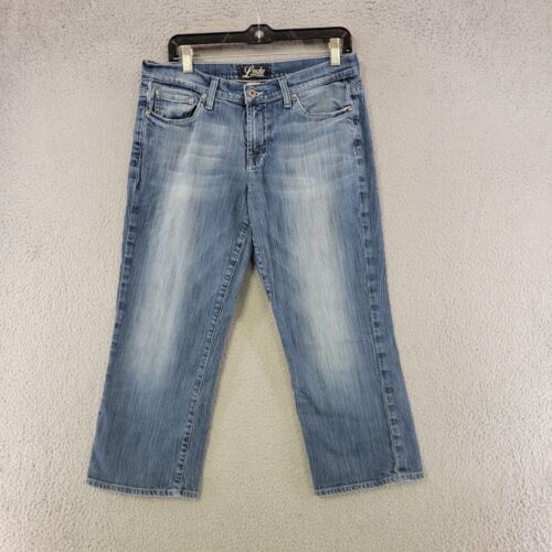 Lucky Brand Jeans Womens 10 Blue Crop Logan Class… - image 1