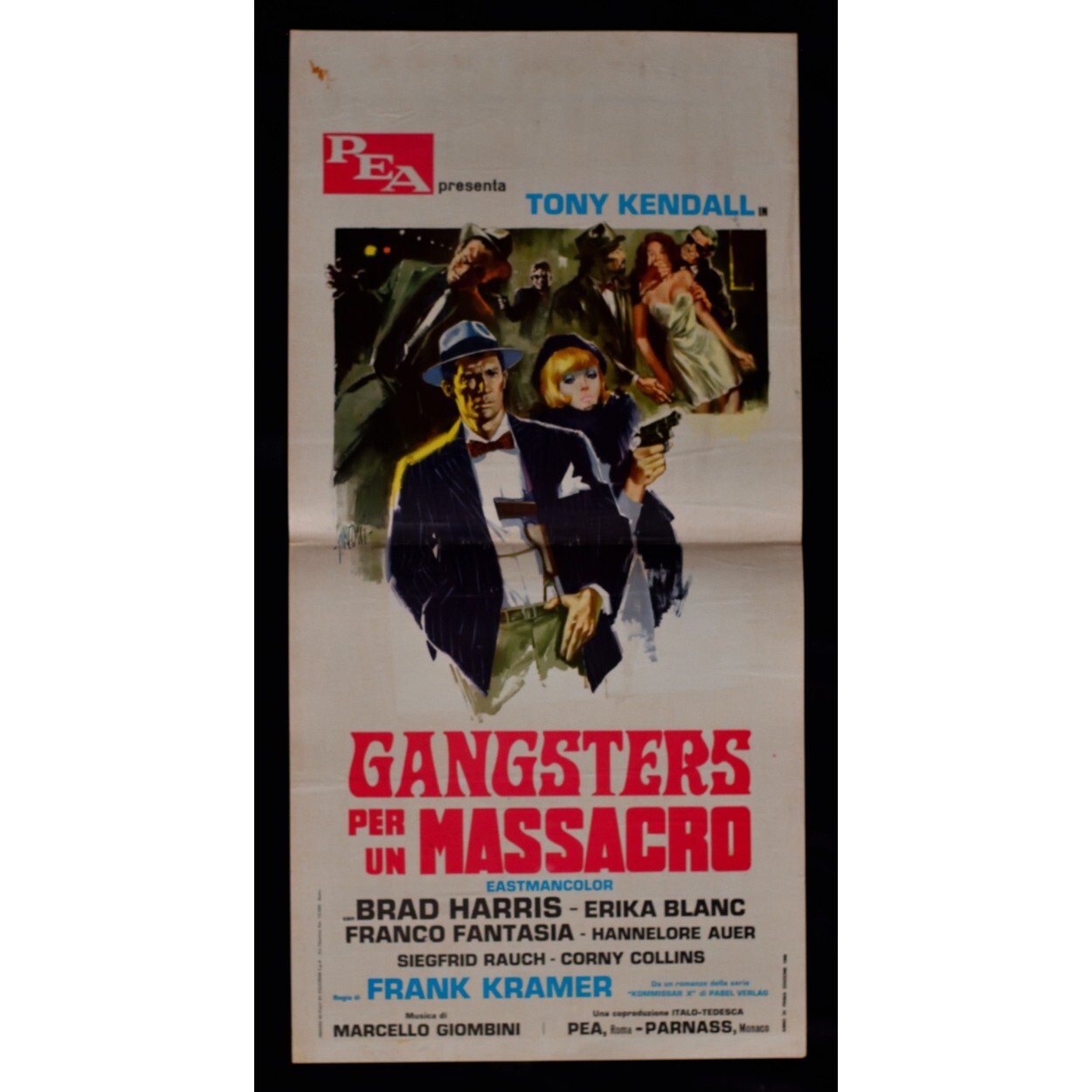 Locandina originale film Gangsters per un massacro (1968) - Regia di Gianfranco Parolini